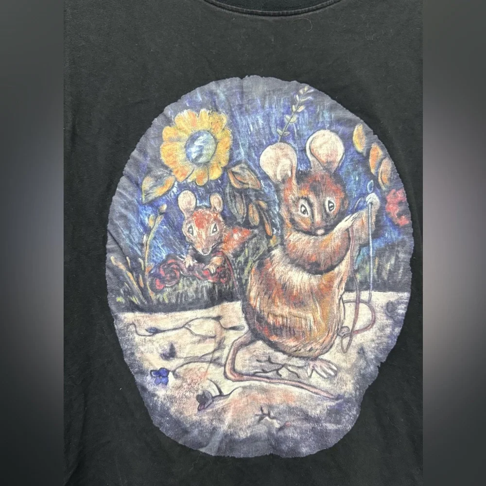 Gucci Beatrix Potter Graphic T-Shirt in Black size Small